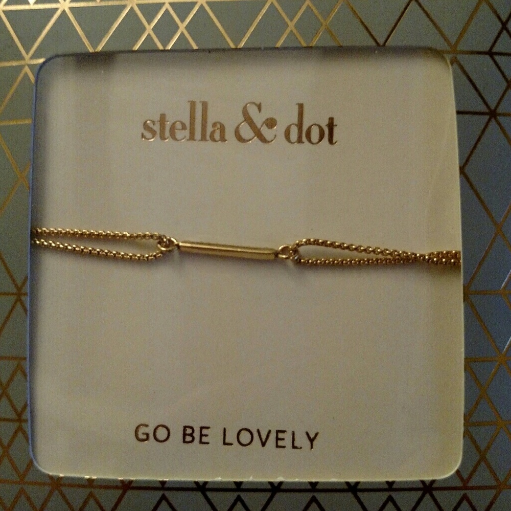 Stella & Dot pave gold bracelet